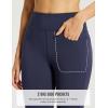 imageBALEAF Womens Thick Fleece Lined Leggings Water Resistant Zipper Pocket High Waisted Winter Snow Pants04navy