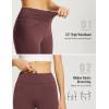 imageBALEAF Womens Thick Fleece Lined Leggings Water Resistant Zipper Pocket High Waisted Winter Snow Pants04wine Red