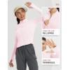 imageBALEAF Womens UPF 50 Sun Shirts Protection SPF Crop Jacket UV Protection Long Sleeve Full Zip Clothing LightweightLight Pink