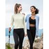 imageBALEAF Womens UPF 50 Sun Shirts Protection SPF Crop Jacket UV Protection Long Sleeve Full Zip Clothing LightweightRaw Linen