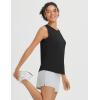 imageBALEAF Womens Workout Tank Tops Racerback Open Back Top Sleeveless Running Yoga Shirts Loose Fit Athletic Gym SportsBlack