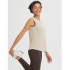 imageBALEAF Womens Workout Tank Tops Racerback Open Back Top Sleeveless Running Yoga Shirts Loose Fit Athletic Gym SportsHeather Khaki