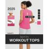 imageBALEAF Womens Workout Tank Tops Racerback Open Back Top Sleeveless Running Yoga Shirts Loose Fit Athletic Gym SportsPink