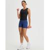 imageBALEAF Womens Workout Tank Tops Sleeveless Athletic Gym Shirts Fitted Crop Tops Yoga Tennis RunningBlack