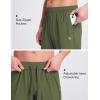 imageBALEAF Mens Running Pants Lightweight Athletic Workout Joggers with Zipper Pockets Tapered Quick Dry Sweatpants UPF50Army Green