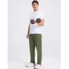 imageBALEAF Mens Running Pants Lightweight Athletic Workout Joggers with Zipper Pockets Tapered Quick Dry Sweatpants UPF50Army Green