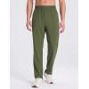 imageBALEAF Mens Running Pants Lightweight Athletic Workout Joggers with Zipper Pockets Tapered Quick Dry Sweatpants UPF50Army Green