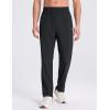 imageBALEAF Mens Running Pants Lightweight Athletic Workout Joggers with Zipper Pockets Tapered Quick Dry Sweatpants UPF50Black