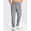 imageBALEAF Mens Running Pants Lightweight Athletic Workout Joggers with Zipper Pockets Tapered Quick Dry Sweatpants UPF50Gray