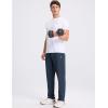 imageBALEAF Mens Running Pants Lightweight Athletic Workout Joggers with Zipper Pockets Tapered Quick Dry Sweatpants UPF50Navy Blue