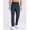 imageBALEAF Mens Running Pants Lightweight Athletic Workout Joggers with Zipper Pockets Tapered Quick Dry Sweatpants UPF50Navy Blue