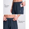 imageBALEAF Mens Running Pants Lightweight Athletic Workout Joggers with Zipper Pockets Tapered Quick Dry Sweatpants UPF50Navy Blue