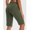 imageBALEAF Womens 13 Knee Length Hiking Shorts Quick Dry Water Resistant Lightweight Bermuda with PocketsArmy Green