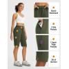 imageBALEAF Womens 13 Knee Length Hiking Shorts Quick Dry Water Resistant Lightweight Bermuda with PocketsArmy Green