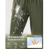 imageBALEAF Womens 13 Knee Length Hiking Shorts Quick Dry Water Resistant Lightweight Bermuda with PocketsArmy Green
