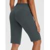 imageBALEAF Womens 13 Knee Length Hiking Shorts Quick Dry Water Resistant Lightweight Bermuda with PocketsDark Gray