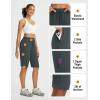 imageBALEAF Womens 13 Knee Length Hiking Shorts Quick Dry Water Resistant Lightweight Bermuda with PocketsDark Gray