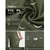 imageBALEAF Womens 17quot Capri Pants Bermuda Long Shorts Below Knee Wide Leg Lightweight Quick Dry Elastic Waist Casual for HikingDark Army Green