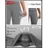 imageBALEAF Womens 17quot High Waisted Lycra Capri Leggings with Pockets Tummy Control Yoga Gym Capris PantsDark Gray