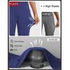 imageBALEAF Womens 17quot High Waisted Lycra Capri Leggings with Pockets Tummy Control Yoga Gym Capris PantsNavy Blue