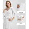 imageBALEAF Womens 34 Sleeve Swim Beach Cover Up UPF50 Bathing Suit Swimsuit Cover Up Tie Front Cropped Sun Protection Shirts Lightweight Cardigan White L