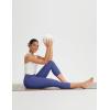 imageBALEAF Womens Capri Leggings with Pockets Tummy Control 21quot Inseam Workout Capris Yoga PantsClassic Navy