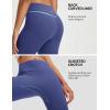 imageBALEAF Womens Capri Leggings with Pockets Tummy Control 21quot Inseam Workout Capris Yoga PantsClassic Navy