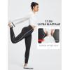 imageBALEAF Womens Leggings with Pockets for Yoga Workout High Waisted Legging Tummy Control Petite Ankle PantsBlack