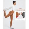 imageBALEAF Womens Leggings with Pockets for Yoga Workout High Waisted Legging Tummy Control Petite Ankle PantsCaramel
