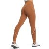 imageBALEAF Womens Leggings with Pockets for Yoga Workout High Waisted Legging Tummy Control Petite Ankle PantsCaramel
