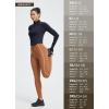 imageBALEAF Womens Leggings with Pockets for Yoga Workout High Waisted Legging Tummy Control Petite Ankle PantsCaramel