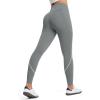 imageBALEAF Womens Leggings with Pockets for Yoga Workout High Waisted Legging Tummy Control Petite Ankle PantsGraphite Gray
