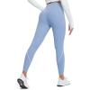 imageBALEAF Womens Leggings with Pockets for Yoga Workout High Waisted Legging Tummy Control Petite Ankle PantsSwallowtail Blue