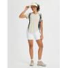 imageBALEAF Womens Short Sleeve Shirts UPF 50 Sun Shirt V Neck UV Workout Moisture Wicking Quick Dry Fit TShirtsLight Brown