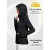 imageBALEAF Womens UPF 50 Sun Protection Shirts SPF Jacket UV Cooling Hoodie Long Sleeve Summer Clothing for Outdoor HikingBlack