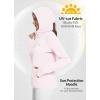 imageBALEAF Womens UPF 50 Sun Protection Shirts SPF Jacket UV Cooling Hoodie Long Sleeve Summer Clothing for Outdoor HikingLight Pink