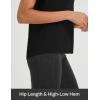 imageBALEAF Womens Workout Tops Short Sleeve Loose Fit Yoga Athletic Shirts Lightweight Moisture Wicking Running TopBlack