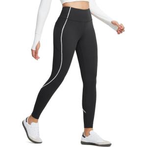 imageBALEAF Womens Leggings with Pockets for Yoga Workout High Waisted Legging Tummy Control Petite Ankle PantsBlack