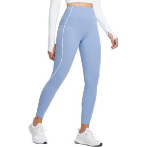 imageBALEAF Womens Leggings with Pockets for Yoga Workout High Waisted Legging Tummy Control Petite Ankle PantsSwallowtail Blue
