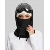 imageBALEAF Fleece Balaclava Face MaskThermal Ski Mask for Men and WomenWinter Hats Face Cover Hood Cold Weather Gear 2 SizeBlack