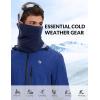 imageBALEAF Fleece Neck Gaiter for Men and Women  Winter Face Mask Ski Neck Warmer Cold Weather Gear for RunningBlack