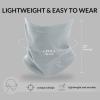 imageBALEAF Fleece Neck Gaiter for Men and Women  Winter Face Mask Ski Neck Warmer Cold Weather Gear for RunningGrey