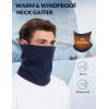 imageBALEAF Fleece Neck Gaiter for Men and Women  Winter Face Mask Ski Neck Warmer Cold Weather Gear for RunningNavy