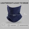 imageBALEAF Fleece Neck Gaiter for Men and Women  Winter Face Mask Ski Neck Warmer Cold Weather Gear for RunningNavy