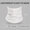 imageBALEAF Fleece Neck Gaiter for Men and Women  Winter Face Mask Ski Neck Warmer Cold Weather Gear for RunningWhite