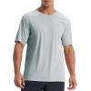 imageBALEAF Mens UPF 50 Sun Protection Shirts UV SPF Short Sleeve TShirts Rash Guard Quick Dry Lightweight Hiking AthleticLight Gray