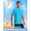 imageBALEAF Mens UPF 50 Sun Protection Shirts UV SPF Short Sleeve TShirts Rash Guard Quick Dry Lightweight Hiking AthleticNavy Blue