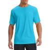 imageBALEAF Mens UPF 50 Sun Protection Shirts UV SPF Short Sleeve TShirts Rash Guard Quick Dry Lightweight Hiking AthleticNavy Blue