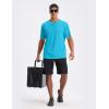imageBALEAF Mens UPF 50 Sun Protection Shirts UV SPF Short Sleeve TShirts Rash Guard Quick Dry Lightweight Hiking AthleticNavy Blue