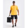 imageBALEAF Mens UPF 50 Sun Protection Shirts UV SPF Short Sleeve TShirts Rash Guard Quick Dry Lightweight Hiking AthleticYellow